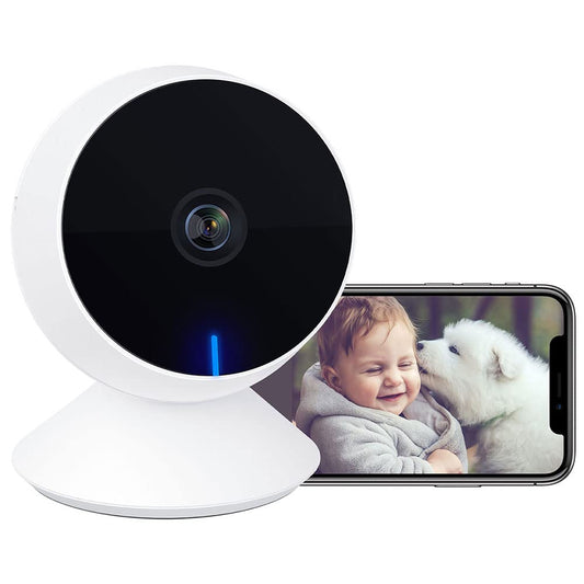 Cámara de Seguridad Interior 2K, EASYTAO 3MP M1 Cámara WiFi de Bebé con Visión Nocturna, Audio Bidireccional, Compatible con Alexa y Google Assistant