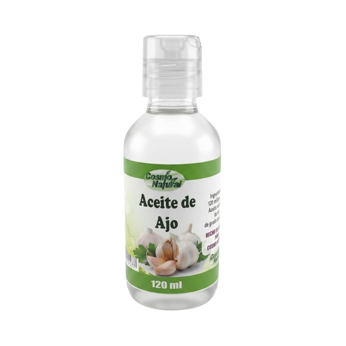 Aceite Corporal de Ajo Cosmo Natural, Purificante y Bienestar Muscular 120ml