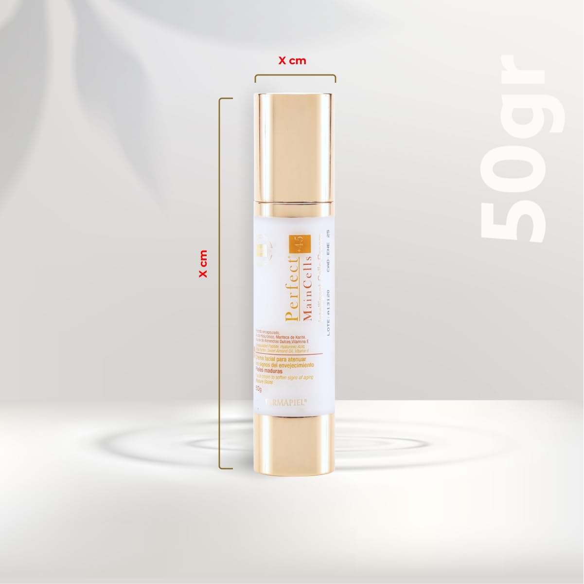 PMC - Crema Facial Antiedad de Células Inteligentes para Pieles Maduras I Indicado para Adultos de 45 Años + I Tratamieno Antiarrugas y Antioxidante I Humecta, Suaviza y Repara la Piel | 50g