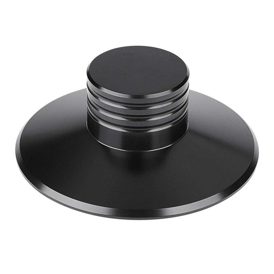 Fosa Estabilizador de Peso de Registro, Grabar Peso Abrazadera de Vinilo LP Placas de Metal Estabilizador de Disco de Metal Tocadiscos para el Reproductor de Discos, Reproductor de CD, chasis(Black)