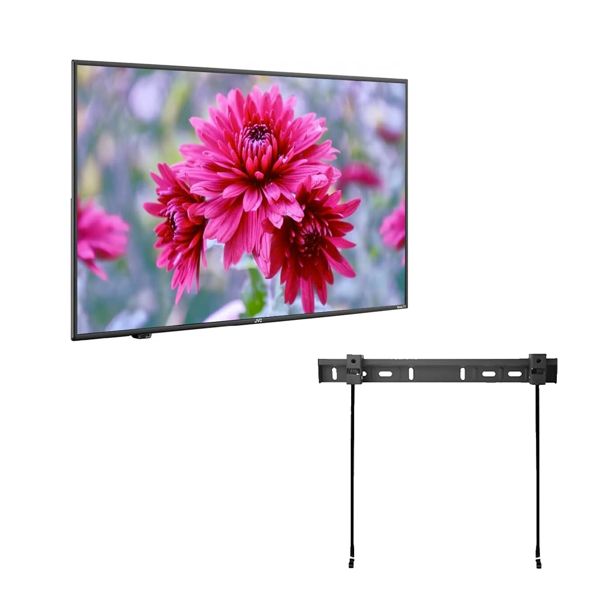 Televisión Smart 50 Pulgadas JVC 4K LED HDR con Sistema Roku y Soporte de Pared Reacondicionado
