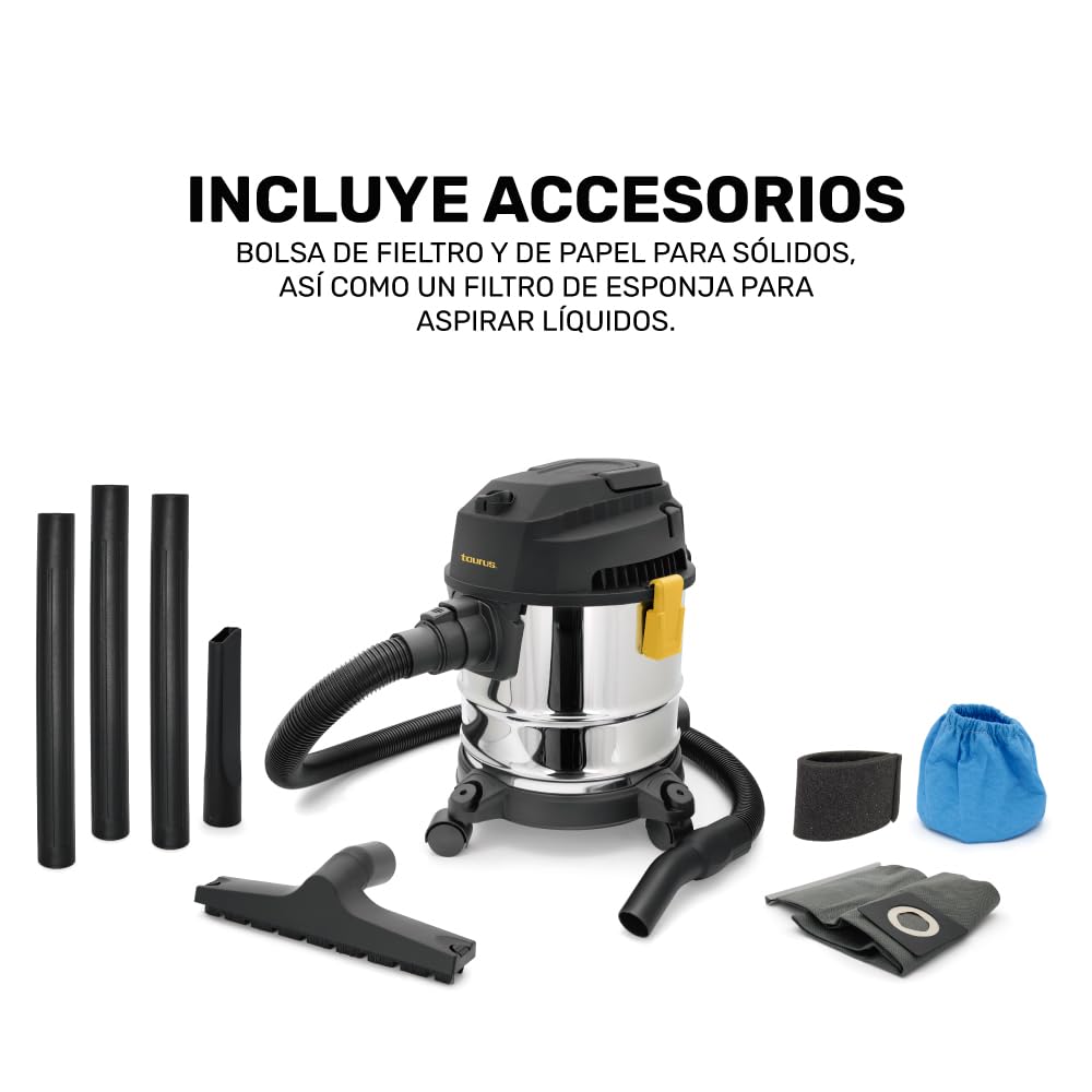Aspiradora Taurus Tempest Negro 3 Modos de Uso con Sistema de Expulsión de Aire