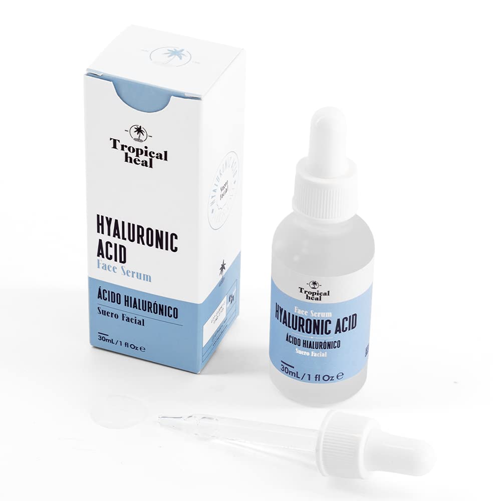 Serum Facial Tropical Heal Ácido Hialurónico Alta Concentración Hidratación 24 Horas y Elasticidad Cruelty Free