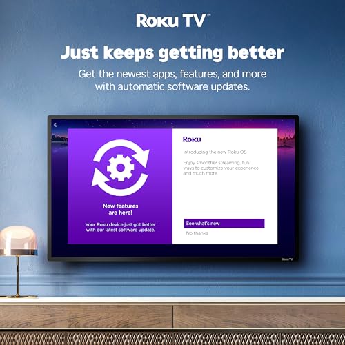 Hisense 32 Pulgadas Clase A4 Series HD 720p Smart Roku TV con compatibilidad Alexa (32A4HNR) - Dolby Audio, diseño de Bisel Delgado