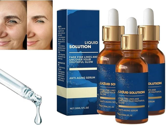 Pack of 3 Olavita S Collagen Face Serum for Wrinkle Reduction and Firming | Anti-Aging Liquid Solution for Face and Neck | 30ML/1FL.OZ Serums