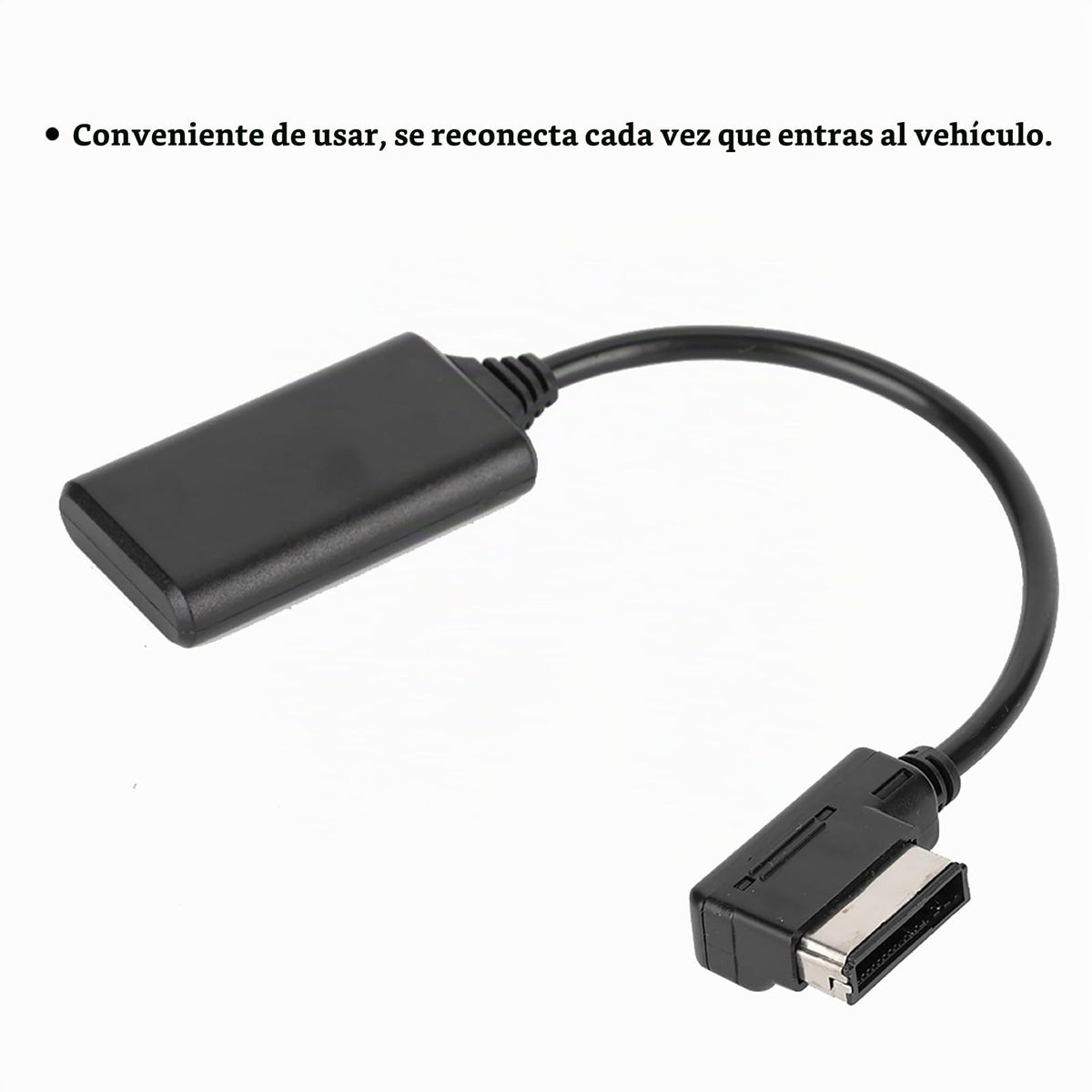 Adaptador AUX Bluetooth5.0 Gorgeri Negro Conector de Música para Audi AMI MMI MDI