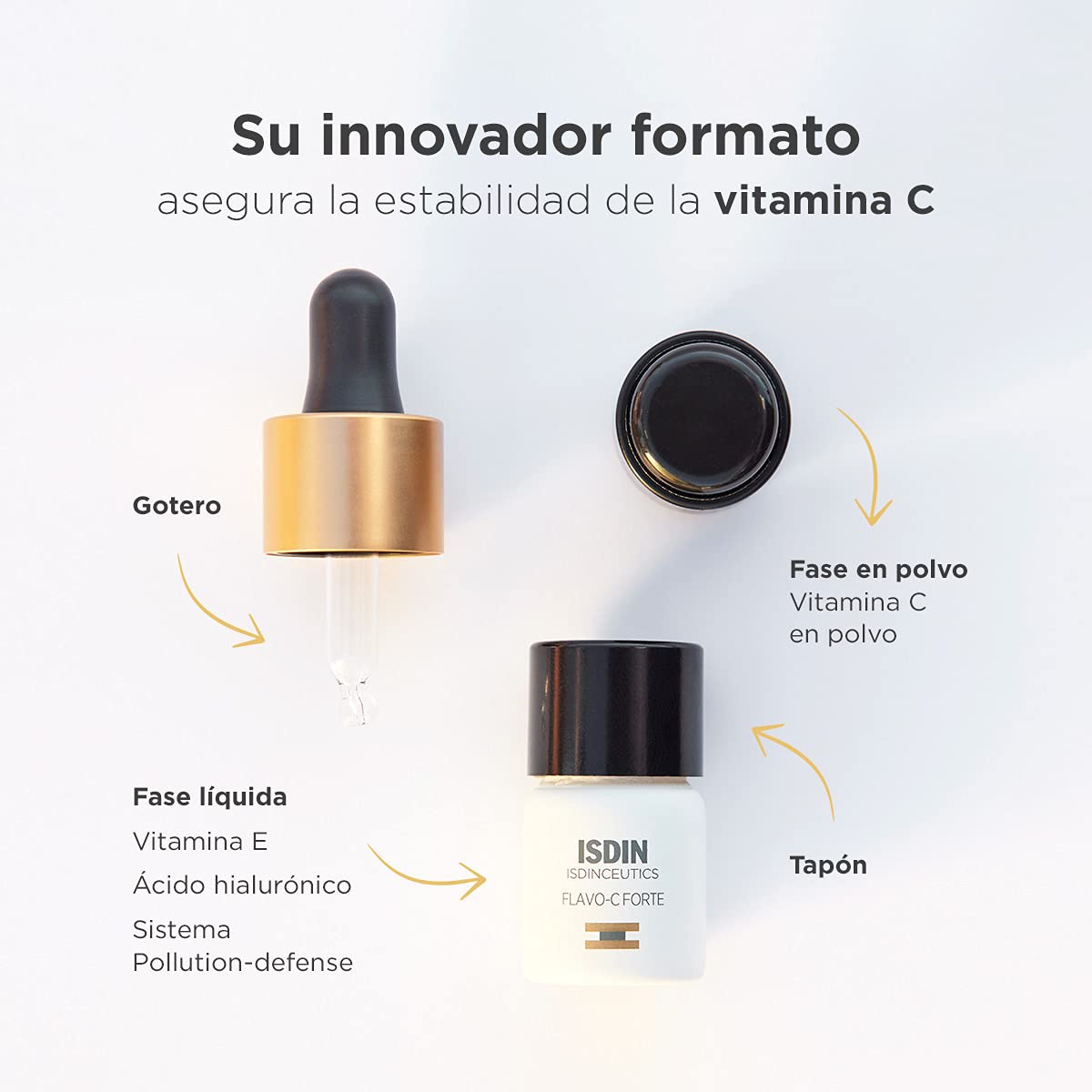 ISDIN 690021507 Isdinceutics Flavo-C Forte, Sérum Facial Antioxidante 5.3ml