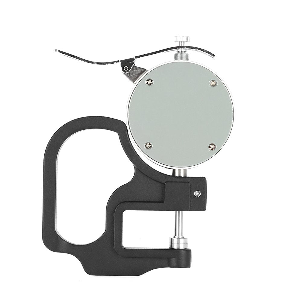 Tgoon Medidor de espesor digital, ABS de aluminio Medidor de espesor preciso para tela de de cuero Película Esponja Alambre