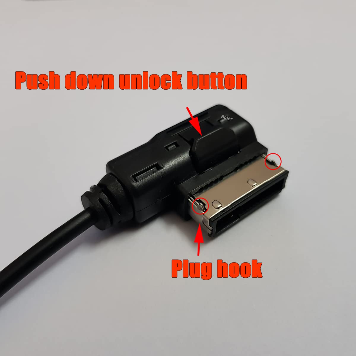 Adaptador de Audio Bojer AMI MDI MMI a AUX 3.5 mm 6.5 Pies