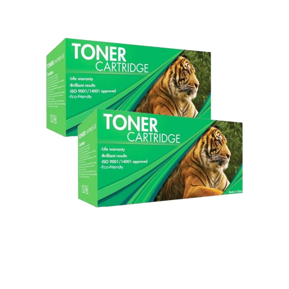 Cartucho de Tóner Genérico Tigre CF217A 17A Negro con Chip Paquete de 2 Piezas Compatible con HP Laserjet Pro M102A M102W M130FN M130FW M130NW M130A