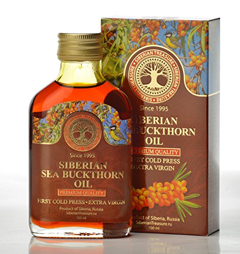 Siberian Sea Buckthorn Oil 100 Ml, Premium Quality, Extra Virgin, First Cold Press - 3.4 Fl Oz