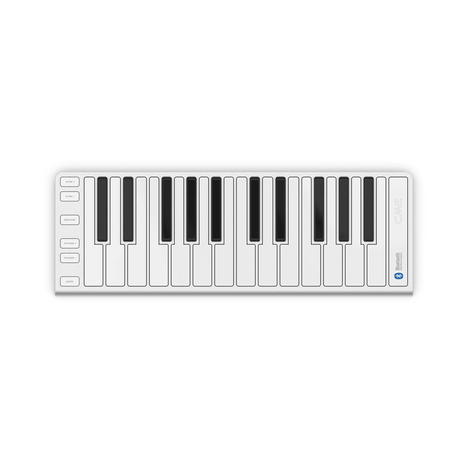 Xkey 25 Air - driver MIDI Bluetooth – Marco de aluminio ultrafino estilo Apple, teclado de alto rendimiento con latencia ultra baja, posttacto polifónico, simplemente emparejar y jugar
