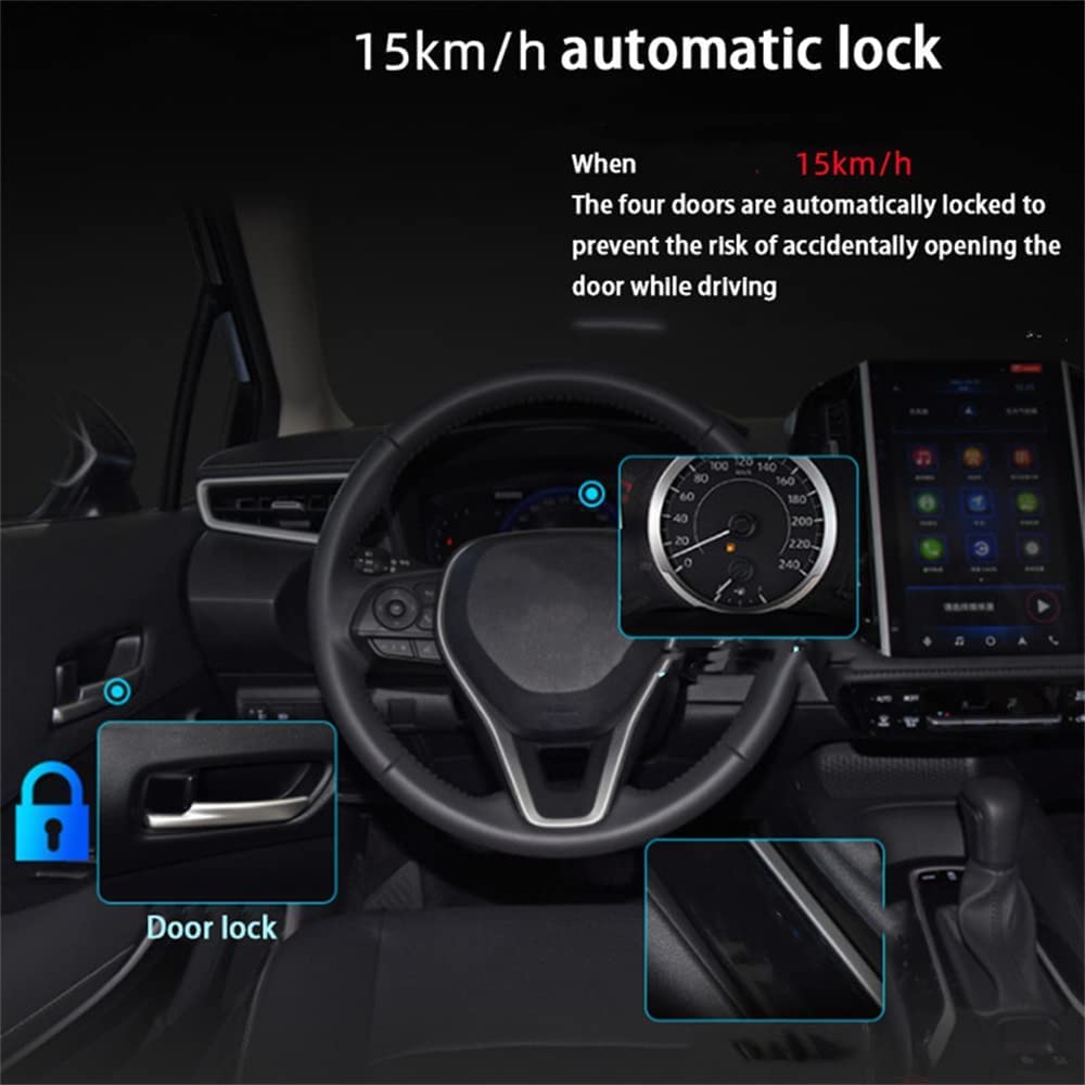 Kit OBD Lexus GX460 2010-2019 Negro Módulo Inteligente 3 en 1 para Control de Ventanas y Espejo Plegable Automático