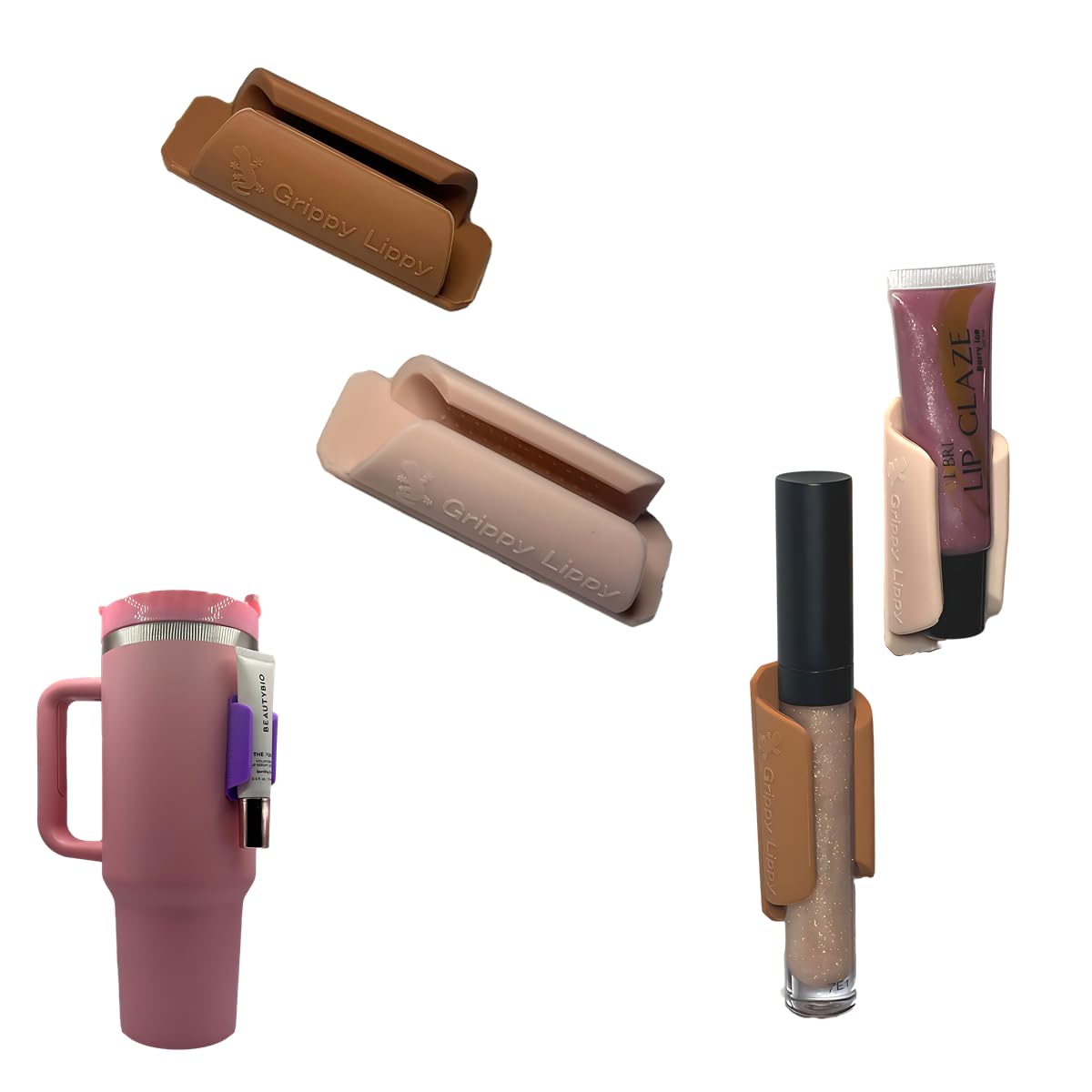 Grippy Lippy - Soporte para bálsamo labial duradero (luna/duna)