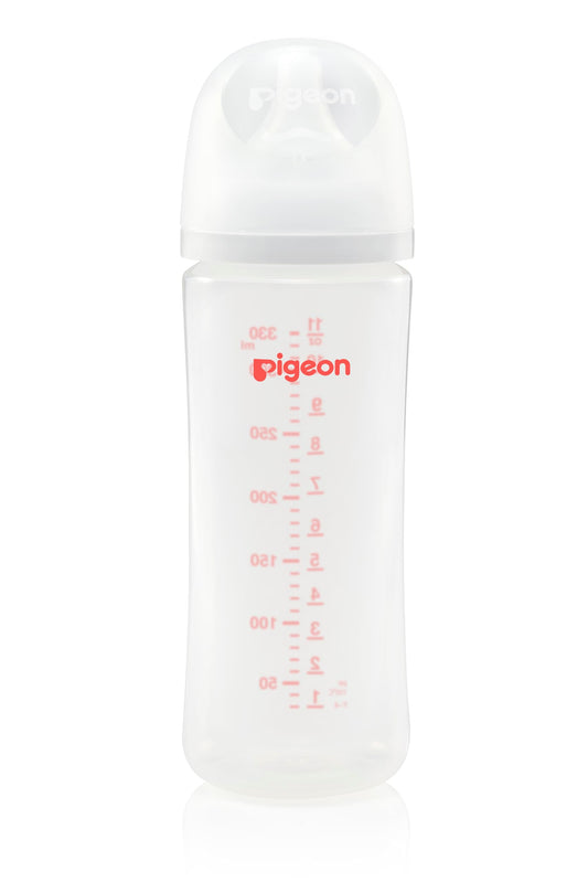 Biberón PIGEON SofTouch Blanco Simula Lactancia Materna para Recién Nacido de 6 Meses en Adelante