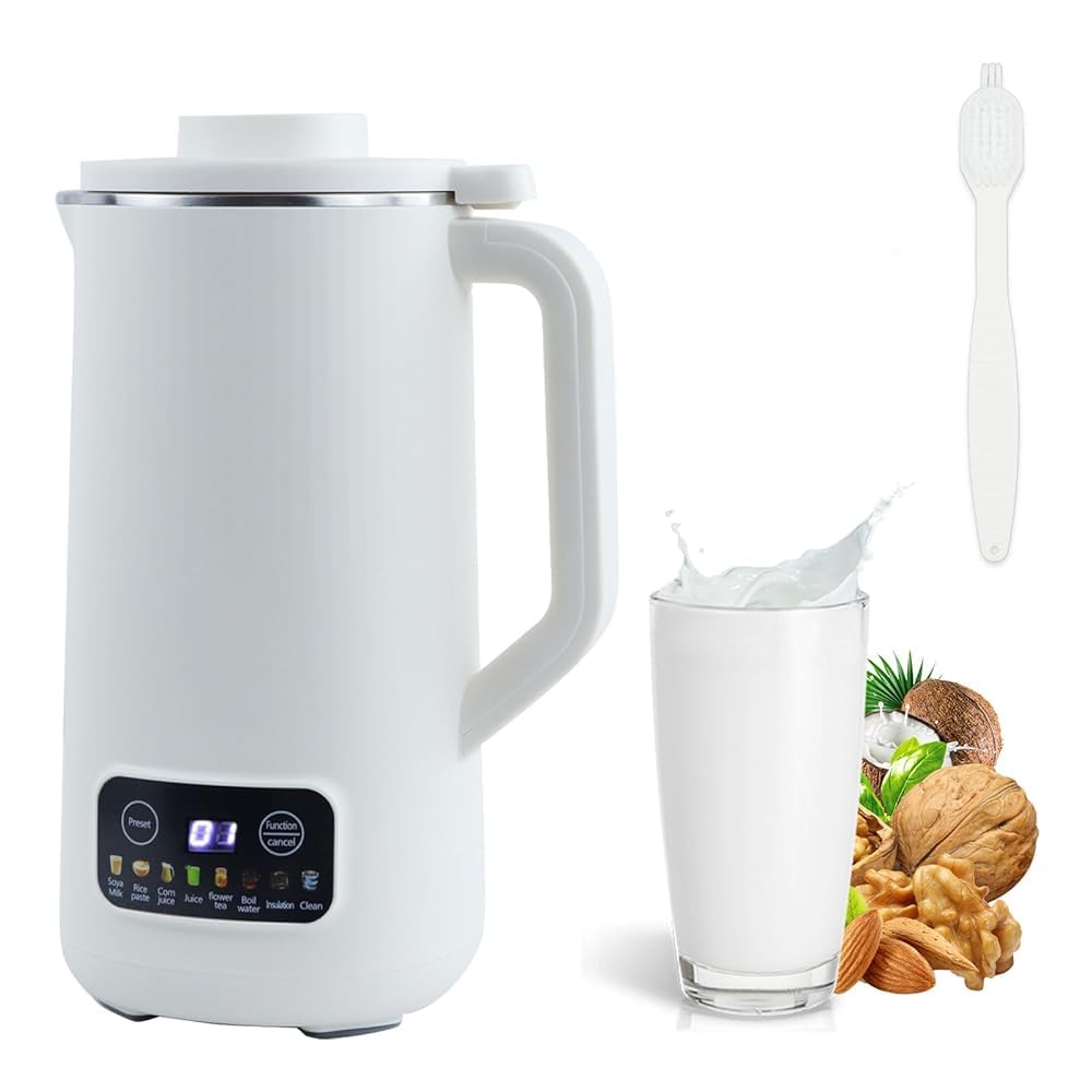 Máquina de Leche de Soja Automática Blanco para Leche de Nueces y Yogur
