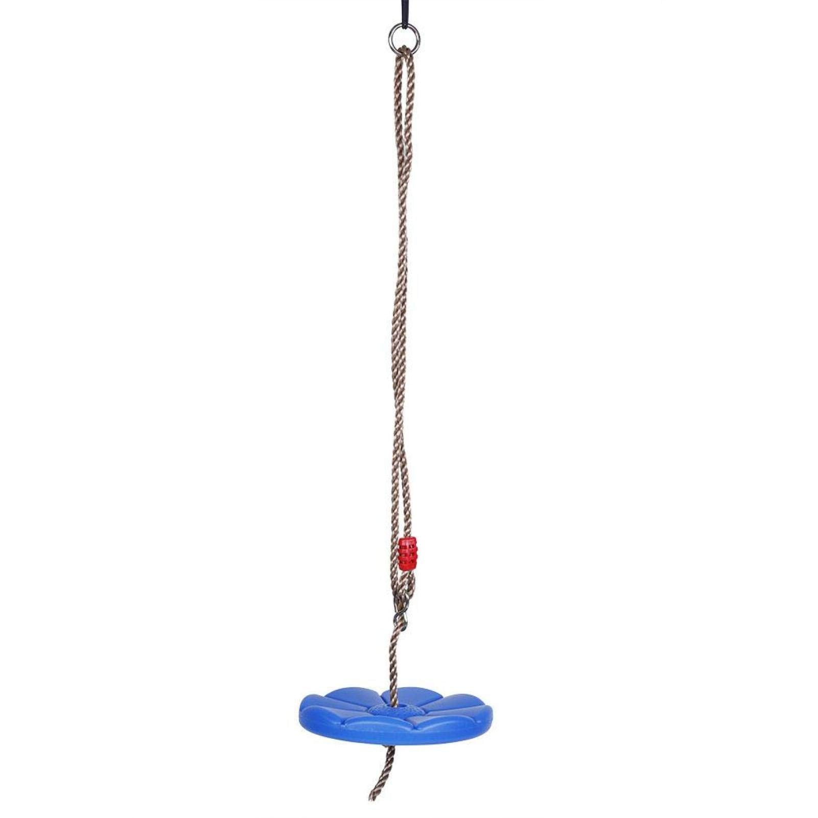 Columpio de Disco Okuyonic Azul de Cuerda Redonda para Actividad al Aire Libre