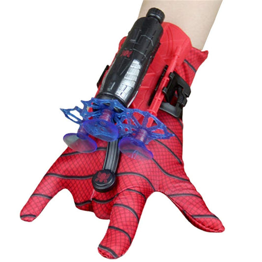 keivon - Guantes de araña para hombre, disparador de telaraña, para niños, juguete de juguete de juguete de plástico para cosplay, héroe, lanzador de películas, divertido para decorar niños