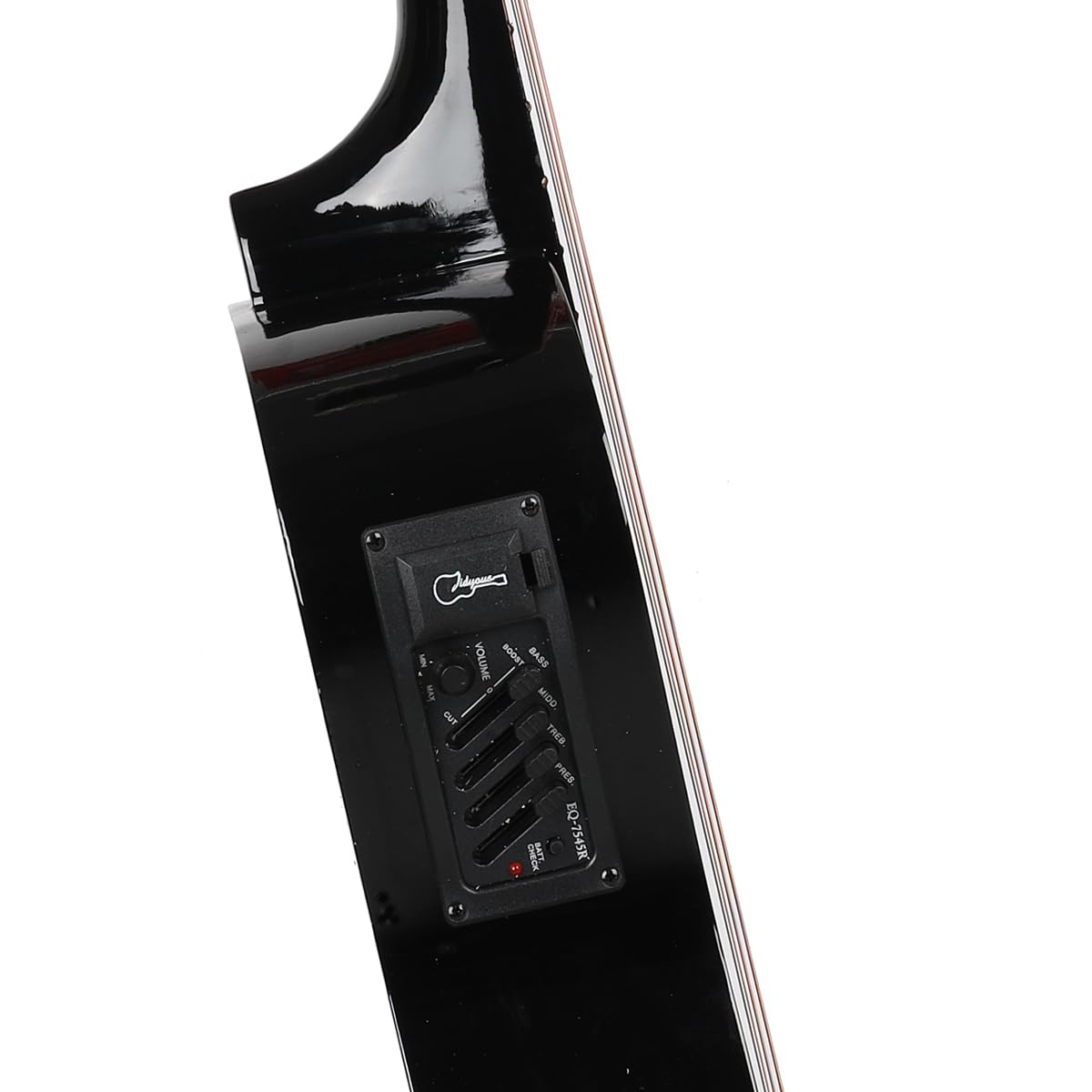 38 inch Electroacústica Guitarra Guitarra acustica con Afinadores,Correas,Cuerdas para Instrumentos,Plumillas,Cable amplificador guitarra,soul,Fundas para Guitarras 3/4 (Black3)