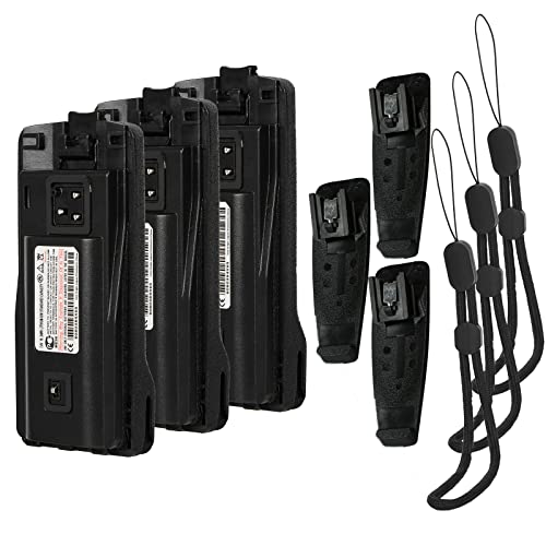 AWEDAS (3 unidades) 7.4 V 2500 mAh RDU4100 RLN6305 batería con cordón de radio (actualizado) para Motorola Radios CP110 CP1100 CP1180 EP150 P150 RDU2080D RDU4100 RDU2080 RDV2022220 RDM2070D Batería