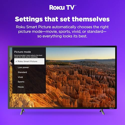 Hisense - Televisor inteligente Roku de 40 pulgadas clase A4 FHD 1080p con compatibilidad Alexa (40A4NR) - Dolby Audio, diseño de bisel delgado, Google Assistant