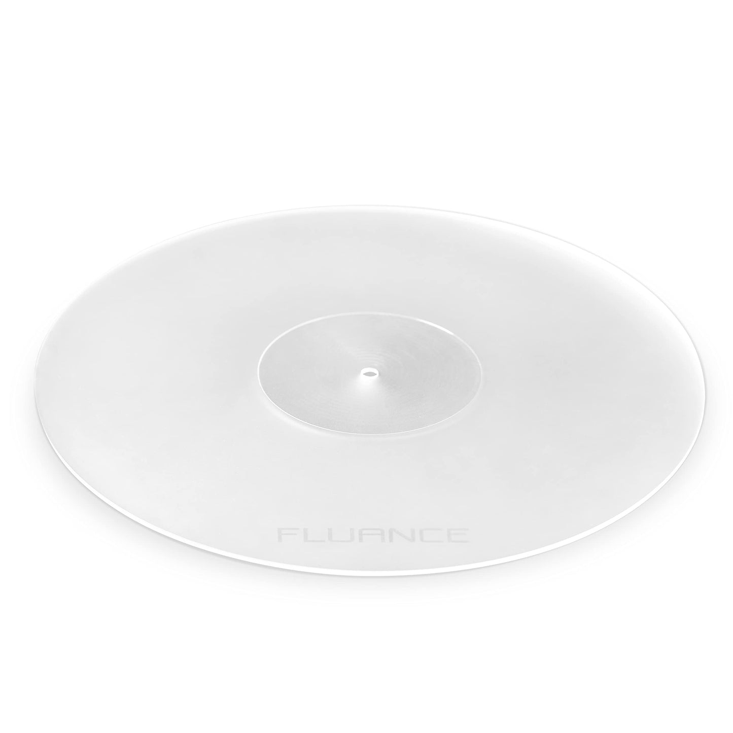 Fluance - Alfombrilla acrílica para platos giratorios, reduce las vibraciones para mejorar la claridad del sonido para reproducción de discos de vinilo, antiestático, mecanizado de precisión, compatible con reproductores de discos de 12 pulgadas (PM50)