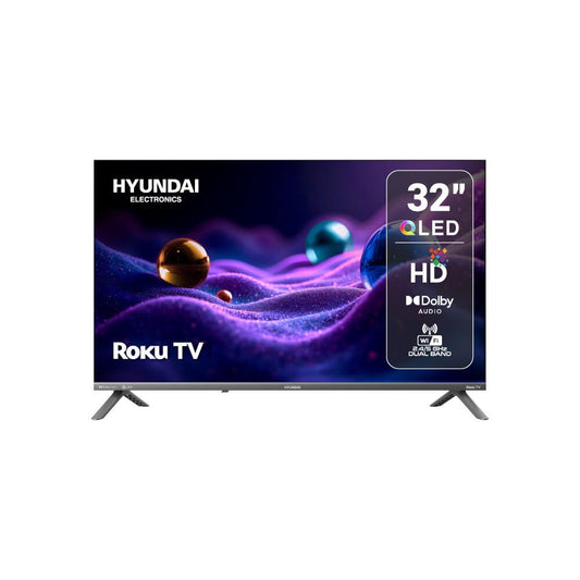 Televisión Pantalla 32 Pulgadas Hyundai Roku TV QLED HD HYLED3258QR