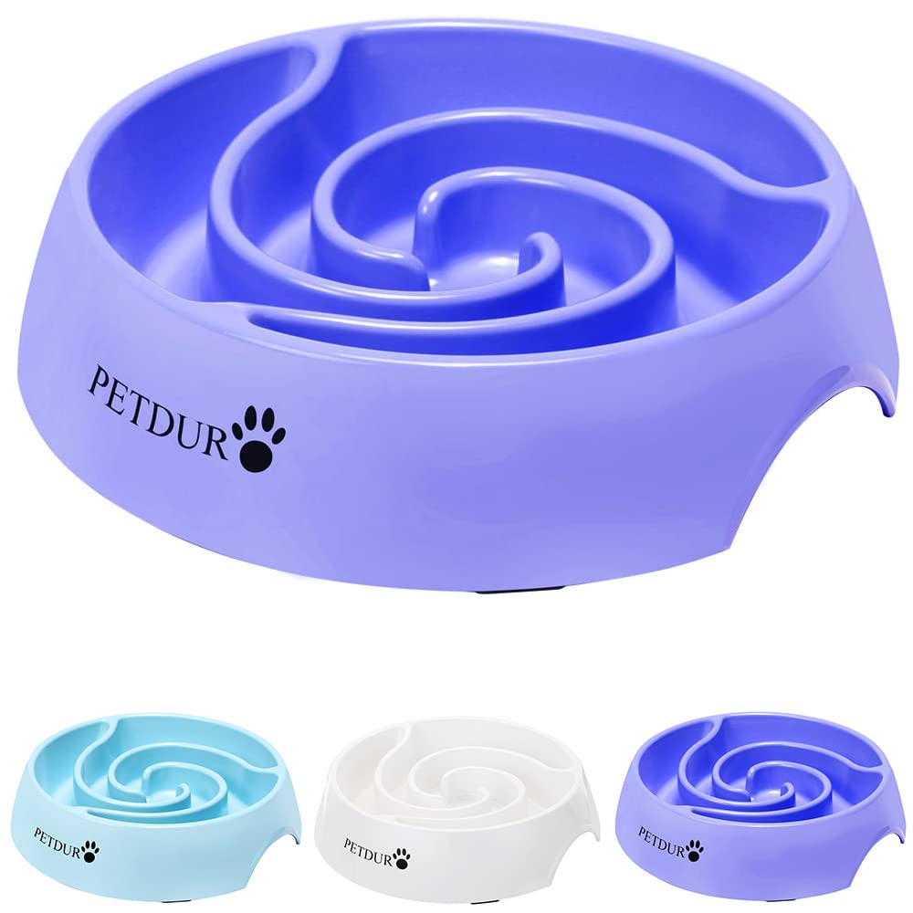 Cuenco para perro PETDURO con capacidad de 14 onzas y base antideslizante para reducir la velocidad de los accesorios para comer