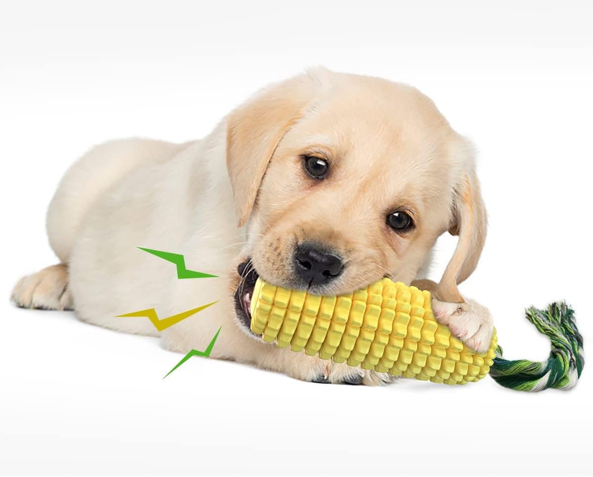 DJHOHJ Palillo de Cepillo de Dientes para Perros,Juguete de Caucho Natural Duradero Juguete para Masticar para Perro,Juguetes agresivos para Perros pequeños, medianos y Grandes