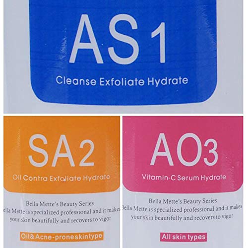 Premium Salon Professional Dermoabrasión Facial Soluciones Especiales Cuidado de la Piel Aqua Peeling Serum Limpiador Facial Líquido para Hidra Dermoabrasión Facial Máquina 400ml (3 botellas)