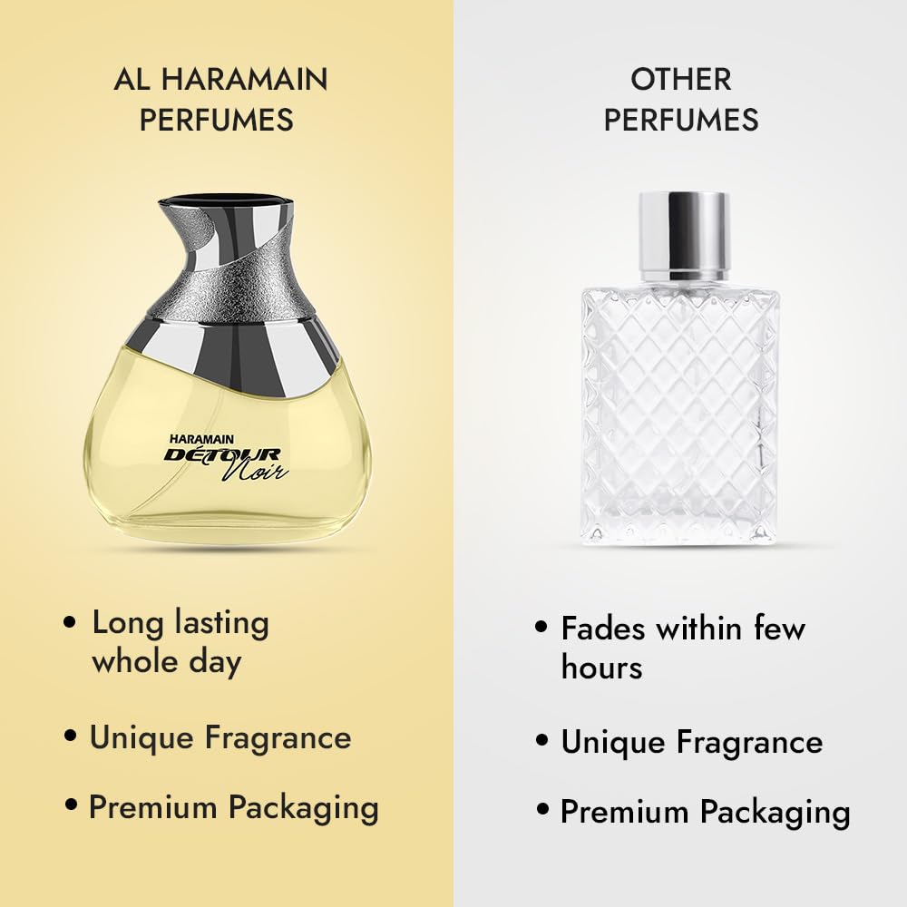 Detour Noir by Al Haramain for Unisex - 3.33 oz EDP Spray