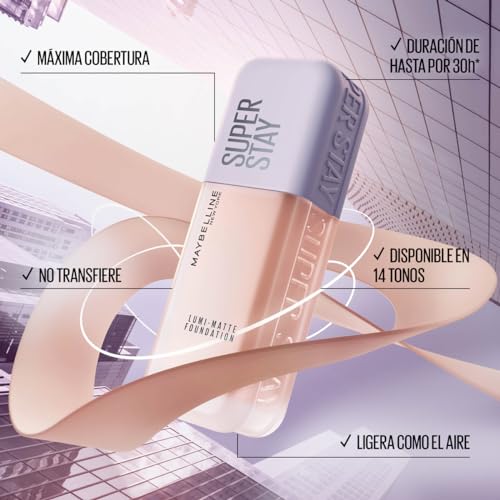 Base de maquillaje Superstay Lumi Matte 128 de Maybelline NY