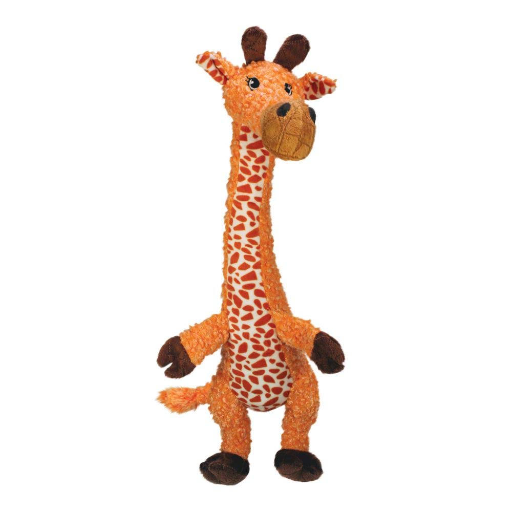 KONG Jirafa Alargada Chica: Juguete para Perro, Juguete de Animal, Naranja, Chico, Indoor, Animales, SLV33, Portable, Lightweight, Poliéster, Tug Toy, 1 unidad