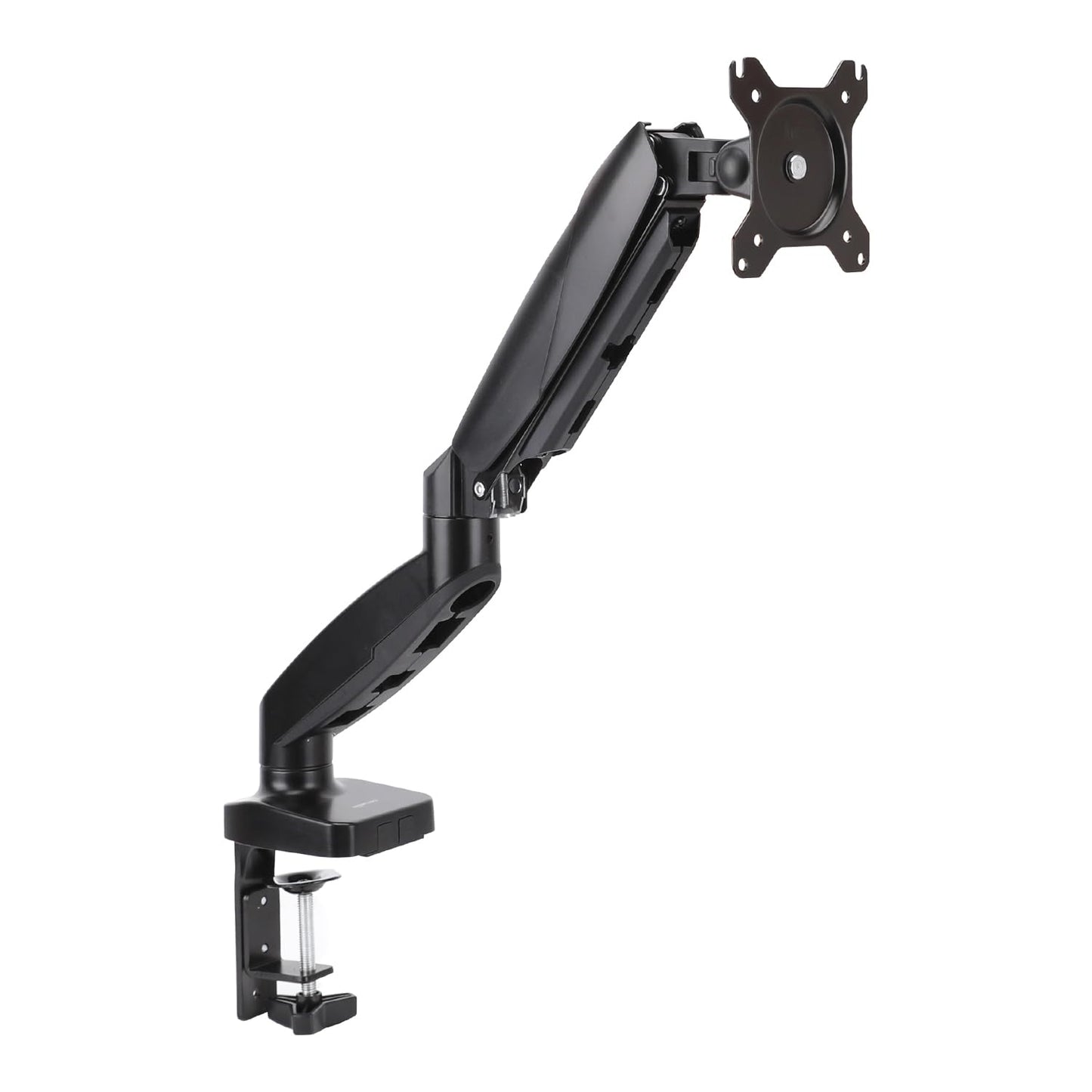 Soporte Ajustable para Monitor Amazon Basics Negro con Resorte de Gas hasta 27 Pulgadas