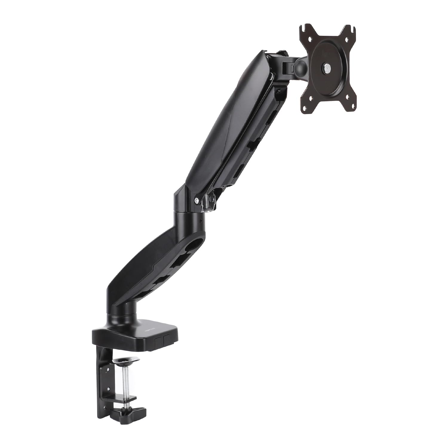 Soporte Ajustable para Monitor Amazon Basics Negro con Resorte de Gas hasta 27 Pulgadas