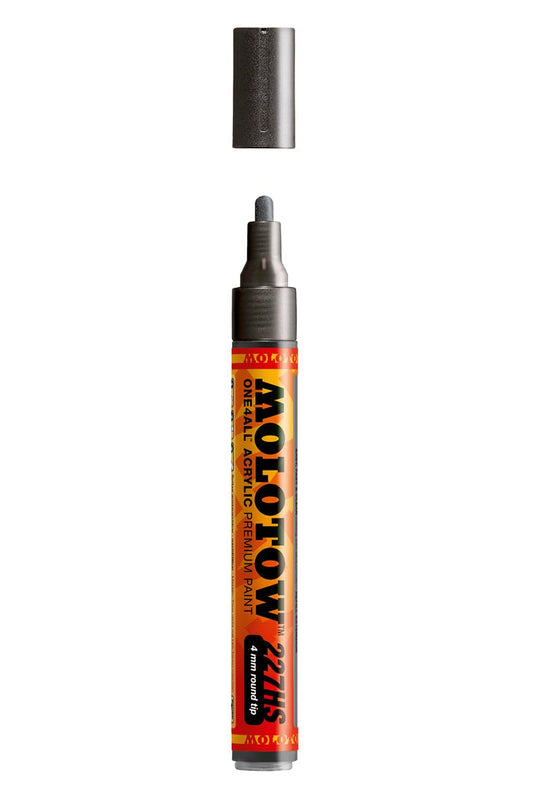 Marcador Acrílico Molotow ONE4ALL Negro Metálico 4 mm