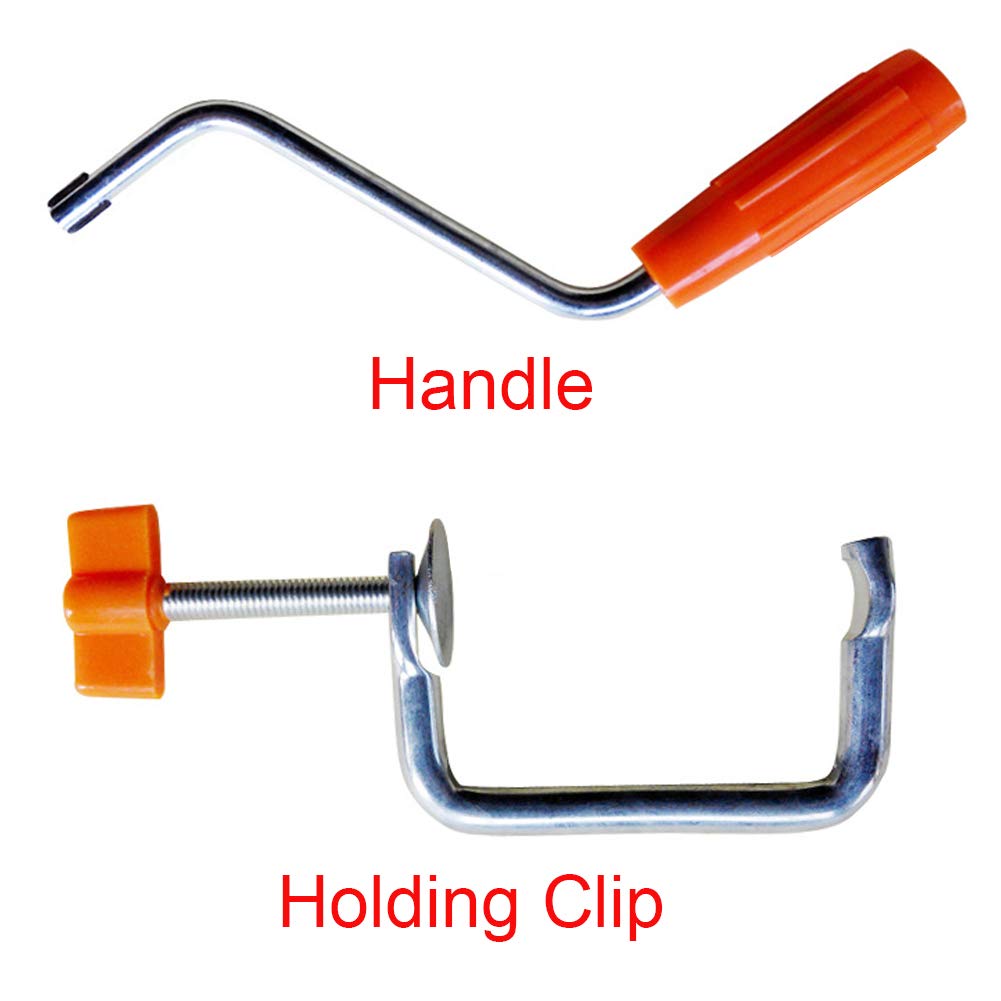 Mango para máquina de pasta, clip de sujeción, soporte duradero para máquina de pasta de repuesto para fijación manual de cocina, accesorios de metal para máquina de pasta (tamaño: clip de sujeción)
