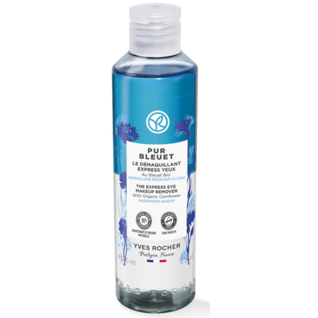 Set Cuidado de Ojos Yves Rocher PUR BLEUET Maxi Desmaquillante Bifásico y Contorno Antifatiga