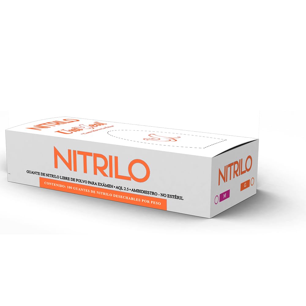 Guante de Nitrilo (G, Naranja)