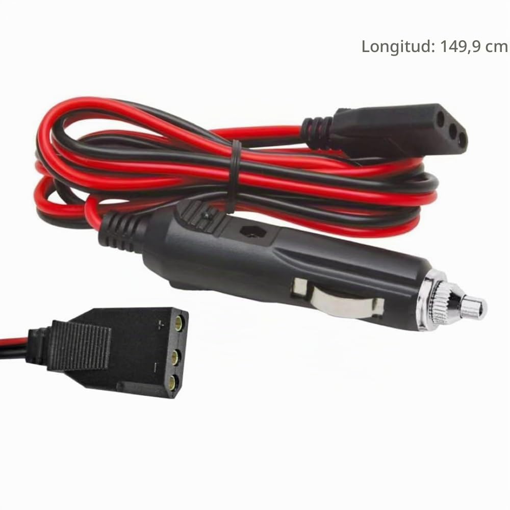 Cable de Alimentación Cobra Negro Alta Resistencia 16AWG 59 Pulgadas Compatible con Radio CB