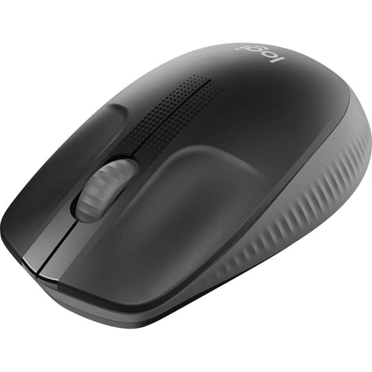 Logitech M190 Mouse Inalámbrico, Diseño Curvo Ambidiestro, Batería 18 Meses con Modo Ahorro, Receptor USB, Cursor y Desplazamiento Preciso, Compatible con PC, Mac, Laptop - Negro/Gris