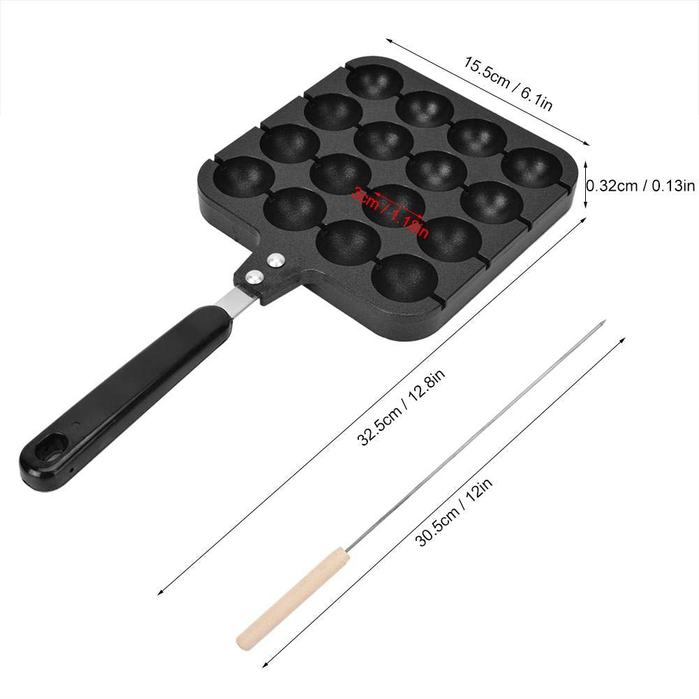 Takoyaki Grill Pan Plate, antiadherente para cocinar, molde para hornear, bandeja de aluminio fundido, antiadherente, comida japonesa, panqueque redondo