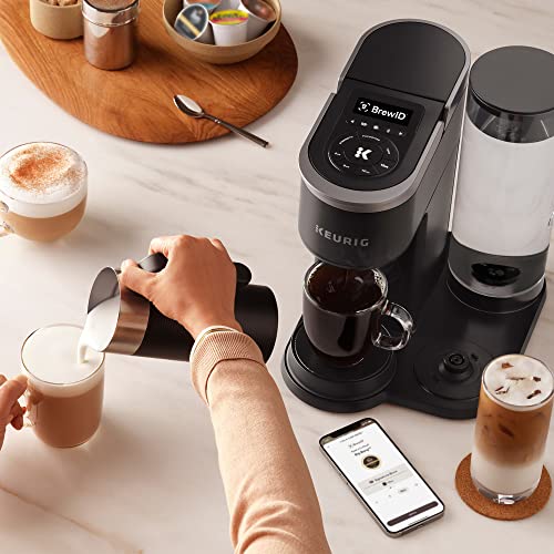 Keurig K-Cafe SMART - Cafetera para cápsulas K-Cafe, color negro