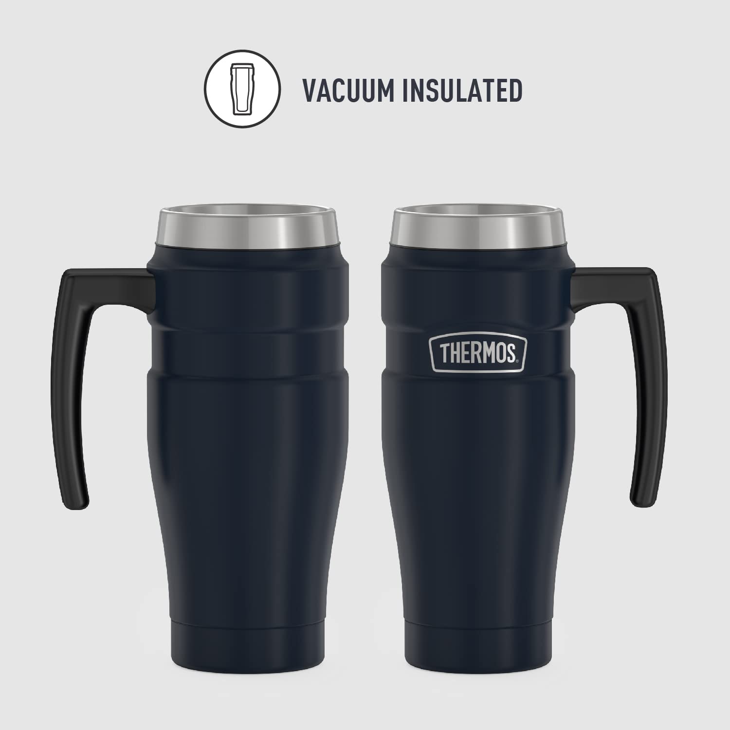 Taza de Viaje Thermos Stainless King azul Mate Aislada al Vacío