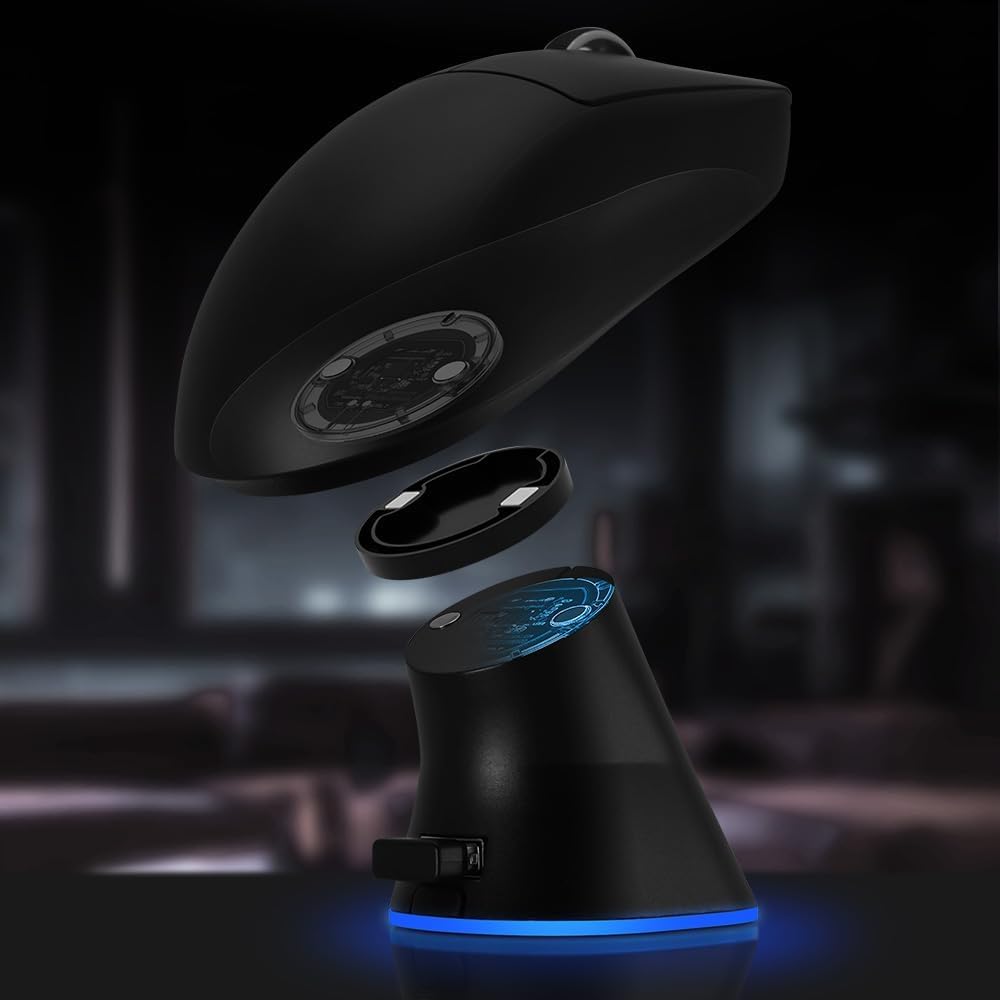 Base de carga RGB para mouse Logitech G PRO X Superlight DEX/2/1, G502, G502 X Plus, G502 X Lightspeed, G703, G703 Hero, G903, G PRO Wireless - Sistema de carga Powerplay para ratones de computadora