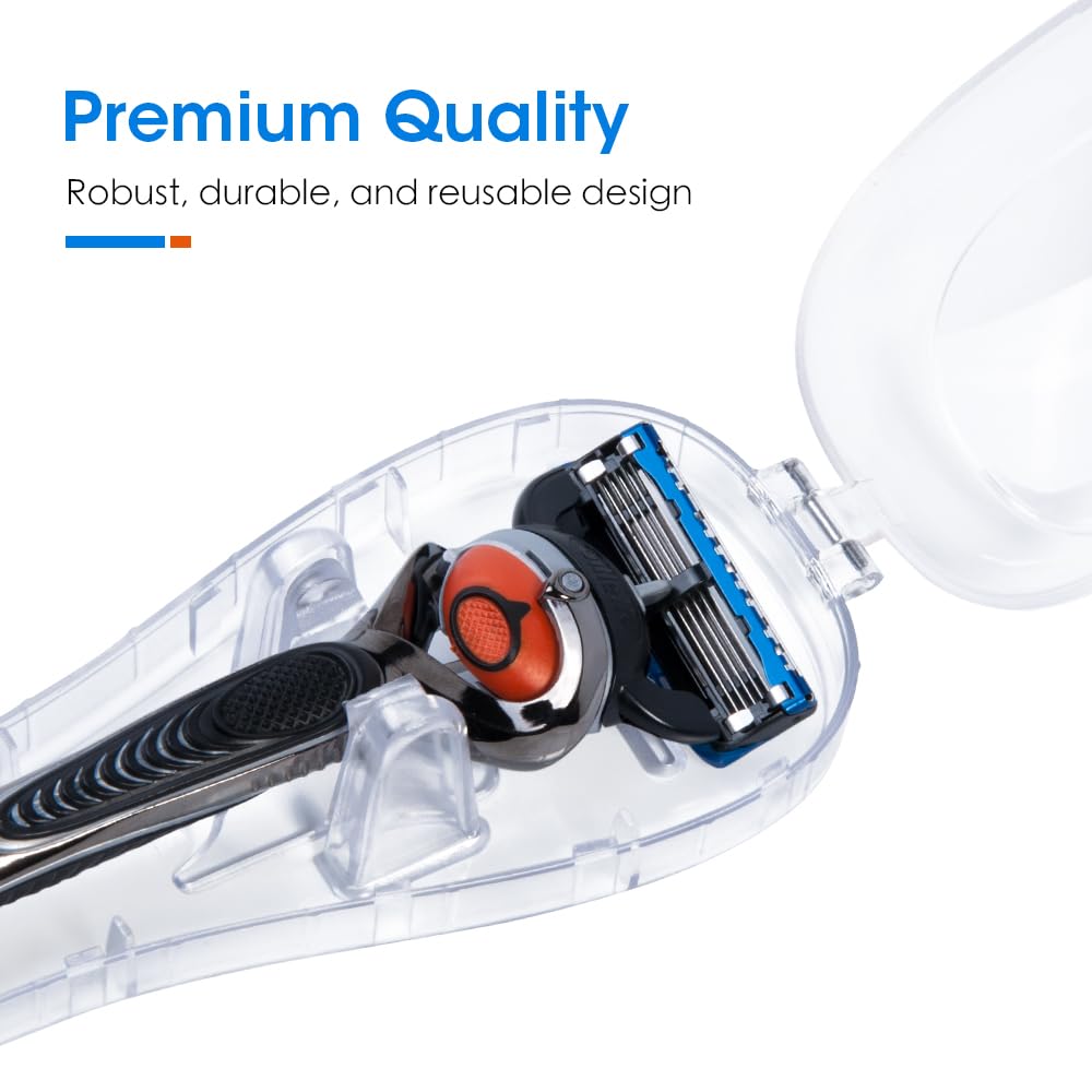 Nincha Manual Razor Travel Case Portable Plastic Manual Razor Trimmer Protector Transparent