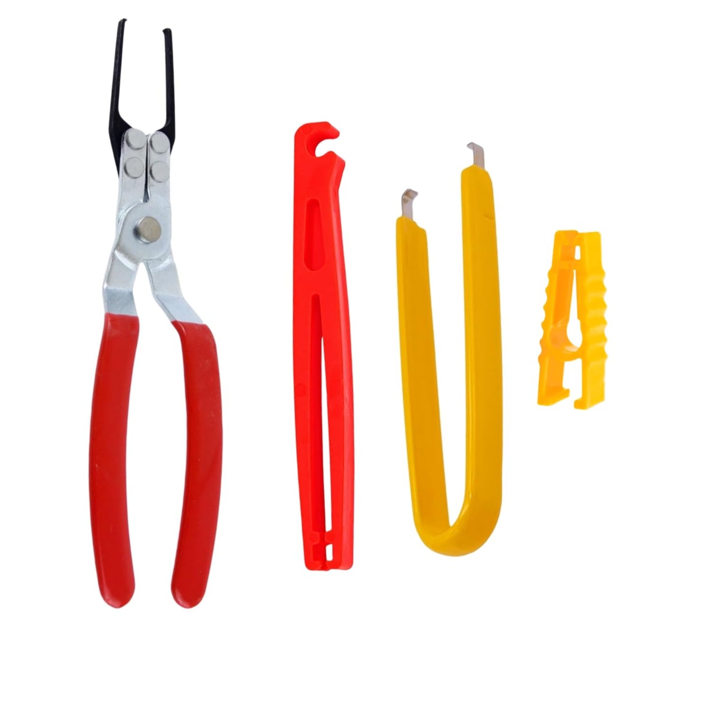 KUBOJSDLZ - Alicates para extractor de fusibles, alicates para extracción de relés, paquete de 4 herramientas automotrices para coche, motocicleta, camión, barco, vehículos, terminal de batería