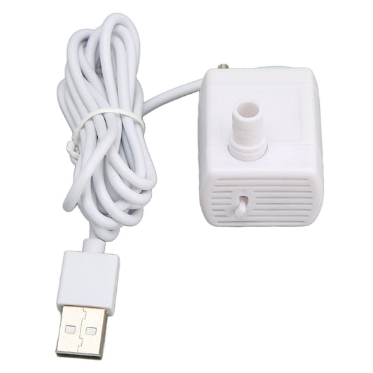 Honio Bomba de Agua para Fuente de Gato, Bomba de Fuente de Agua Silenciosa para Mascotas Alimentada por USB, Motor sin Escobillas de 5 V CC, Flujo Ajustable para Reemplazo