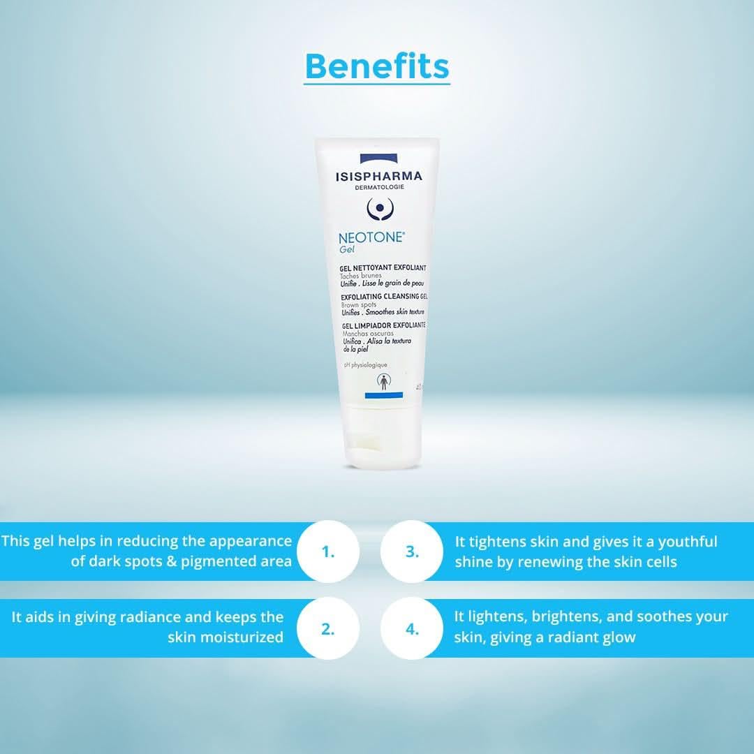 ISISPHARMA Neotone Gel 40ml gel de limpieza para pieles pigmentadas