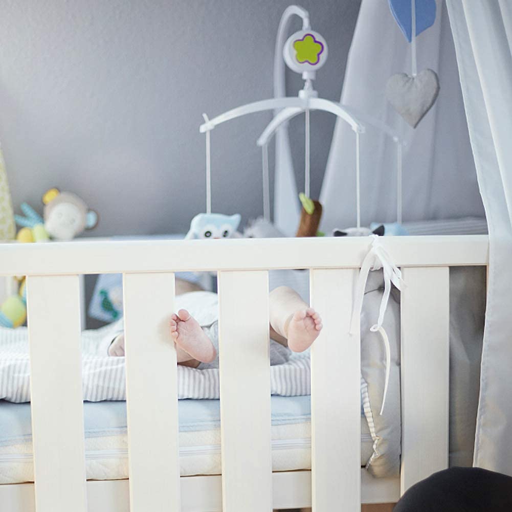 Soporte para Campana de Cama Móvil para Cuna de Bebé, Decoración de Juguete, Soporte para Brazo Colgante, Estante Musical para Cuna de Bebé para Divertido